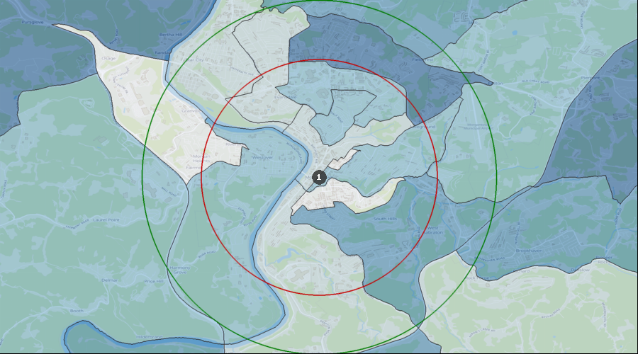 Morgantown, West Virginia - Projected Population Growth Rate